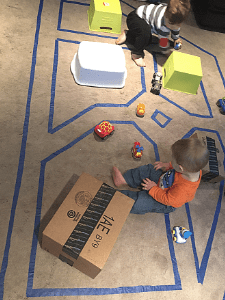Toddler Activity floor road map