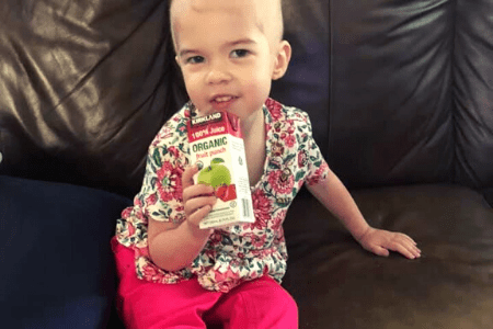 ERMS Childhood Cancer company kindness costco kids healthy foods juice