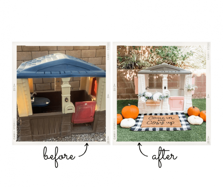 Simple Playhouse Makeover Project DIY Tutorial
