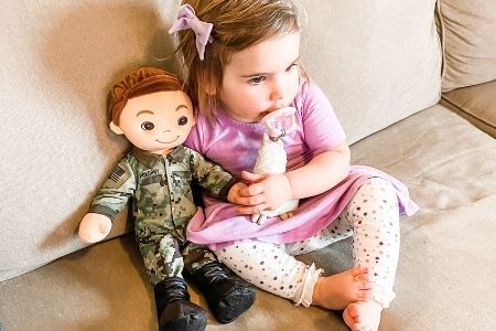 Custom Parent Doll by Hearts and Heroes – Perfect for Comforting Your Military Kid